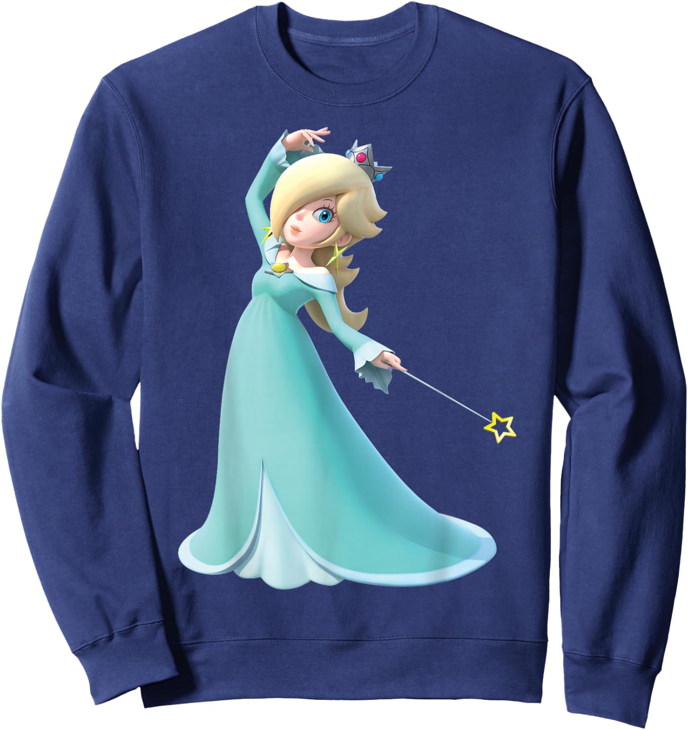 Super Mario Vintage Rosalina 3D Nintendo Poster Sweatshirt - Sweatshirt | Navy