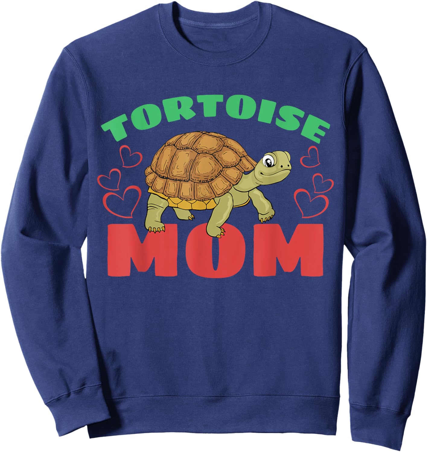 Tortoise Mom Sea Turtle Marine Animal Sweatshirt - Sweatshirt | Navy