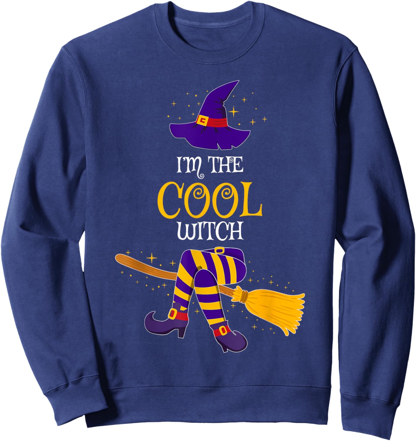 I’m The Cool Witch Family Matching Costume Halloween Sweatshirt - Sweatshirt | Navy