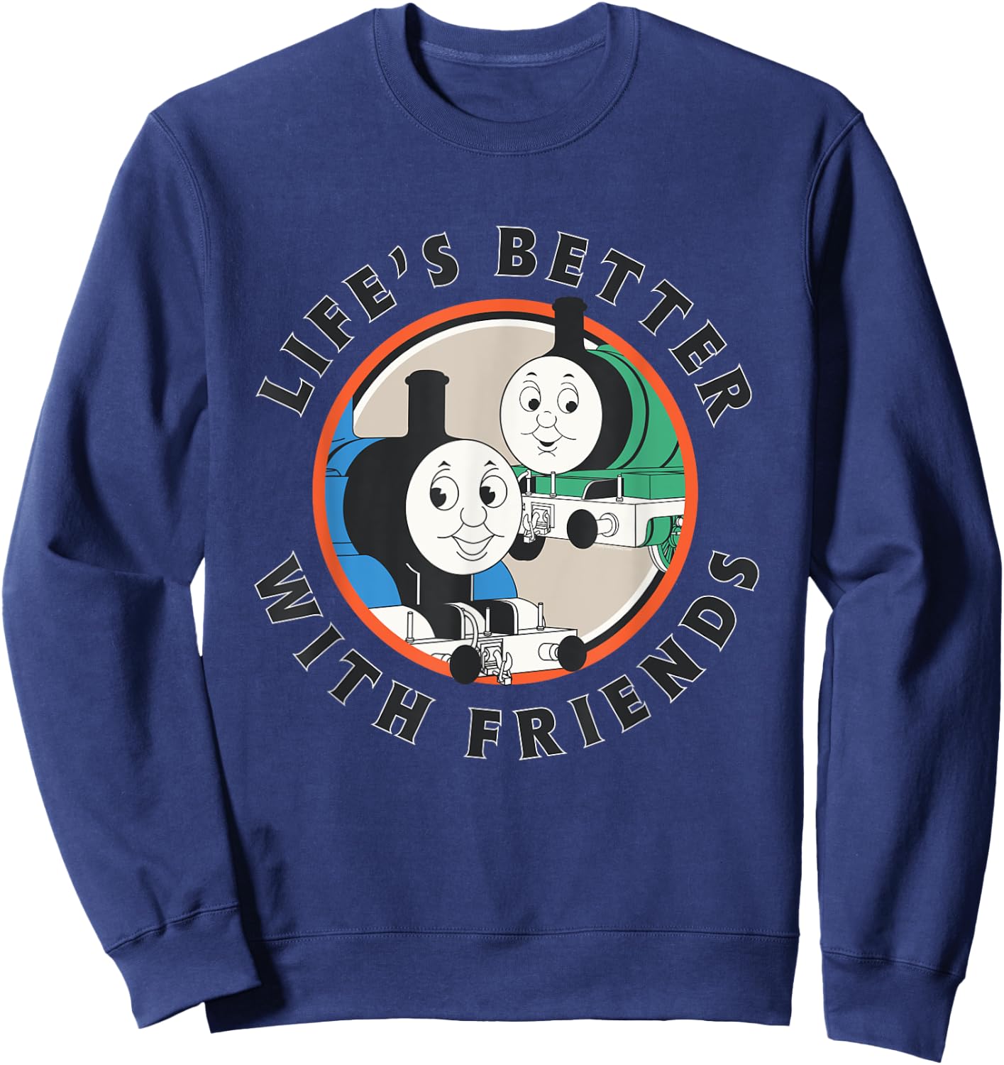 Thomas & Friends - Life's Better with Friends Sweatshirt - Sweatshirt | Navy