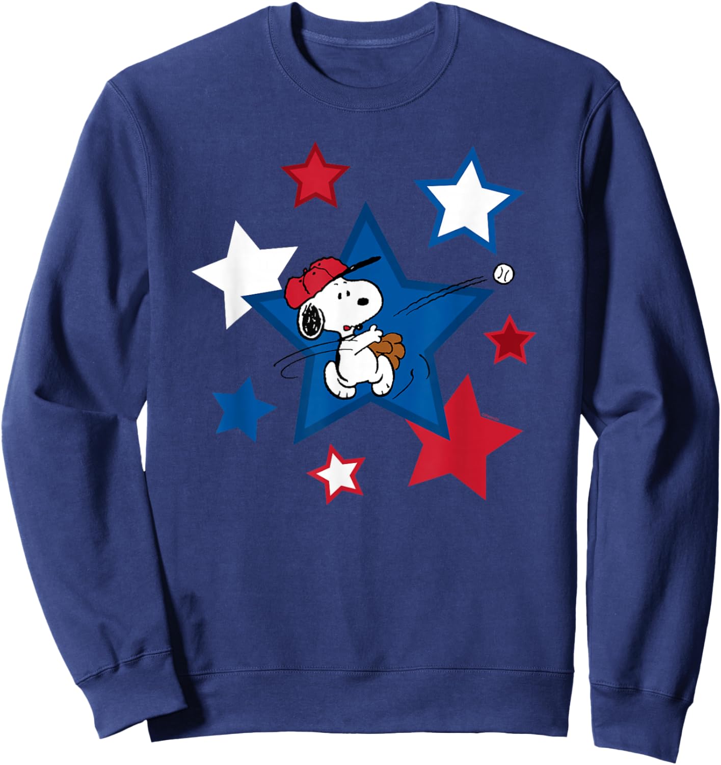 Peanuts Snoopy Baseball Stars Sweatshirt - Sweatshirt | Navy