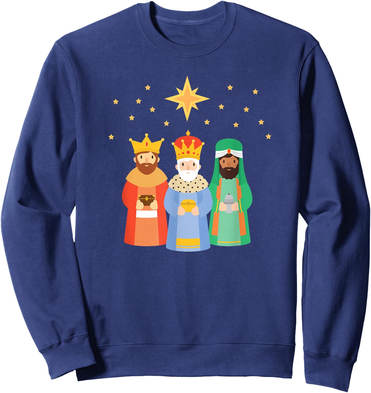 Three Kings Day Epiphany Celebration Christianity Sweatshirt - Sweatshirt | Navy