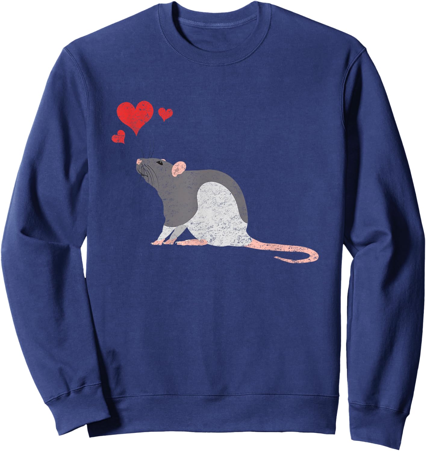 Cute Rat Lover Pet Mouse or Rodent Gift Sweatshirt - Sweatshirt | Navy