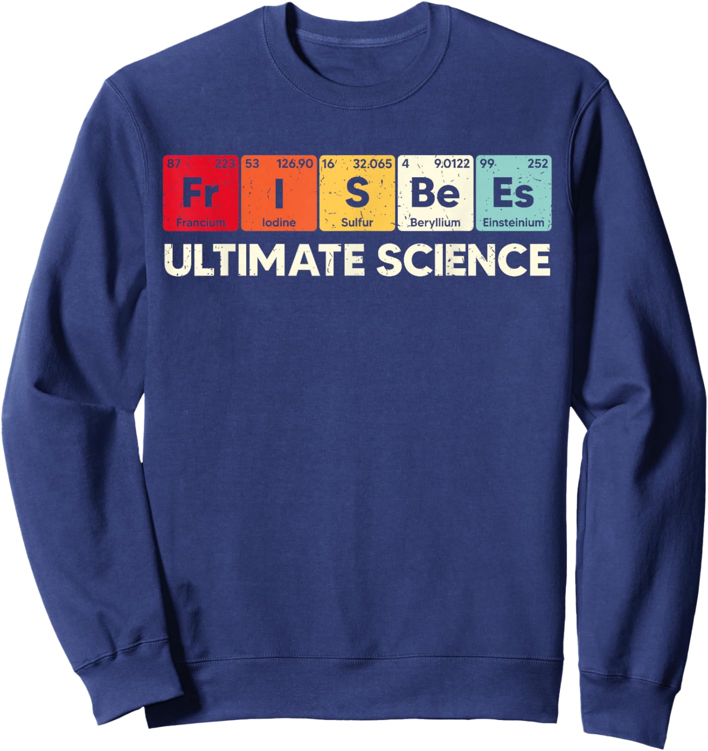 Ultimate Science Frisbee Flying Disc Ultimate Frisbee Player Sweatshirt - Sweatshirt | Navy
