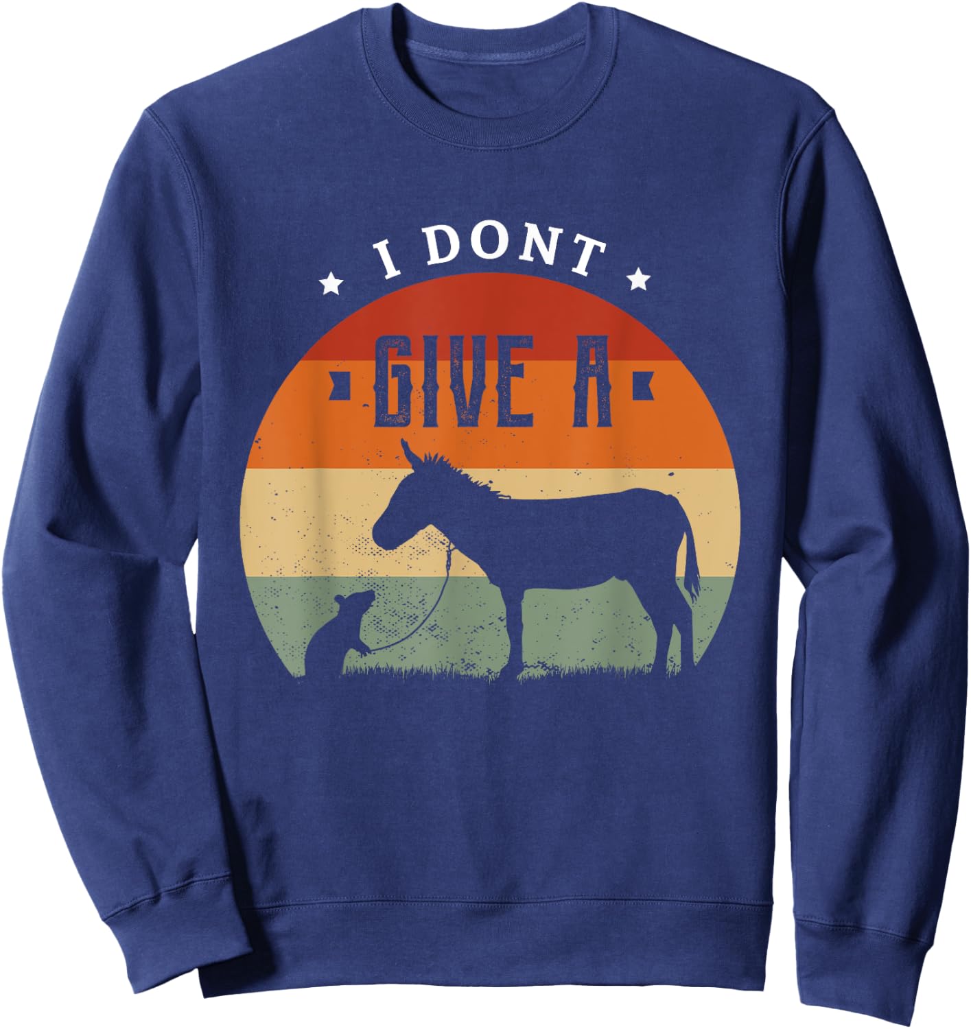 I don't give a Rats Donkey Gifts for a Rats Fan Sweatshirt - Sweatshirt | Navy