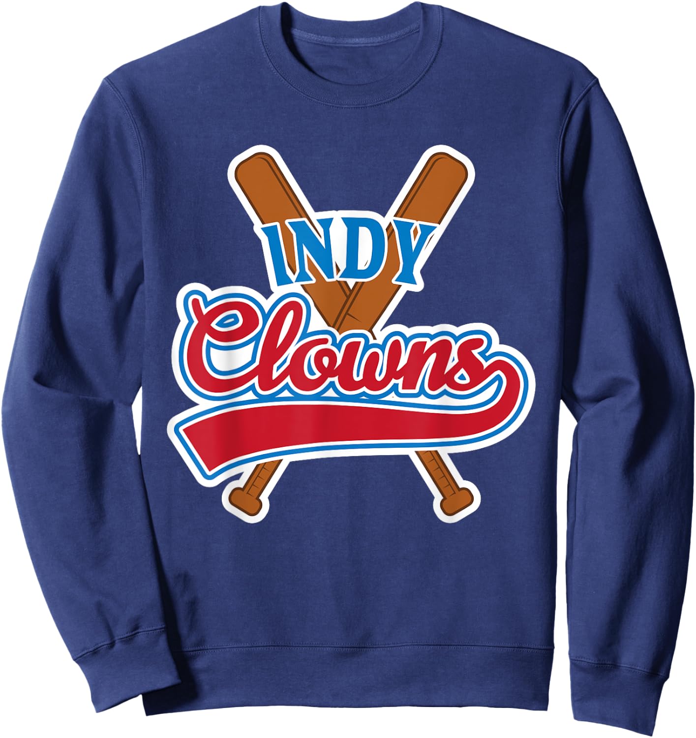 Indianapolis Clowns Shirt Retro Indy Baseball Sweatshirt - Sweatshirt | Navy