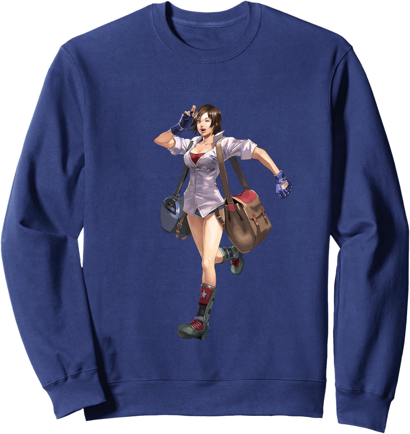 Bandai Namco Entertainment Inc. TEKKEN7 Asuka Kazama 003 , Small, Black Sweatshirt - Sweatshirt | Navy