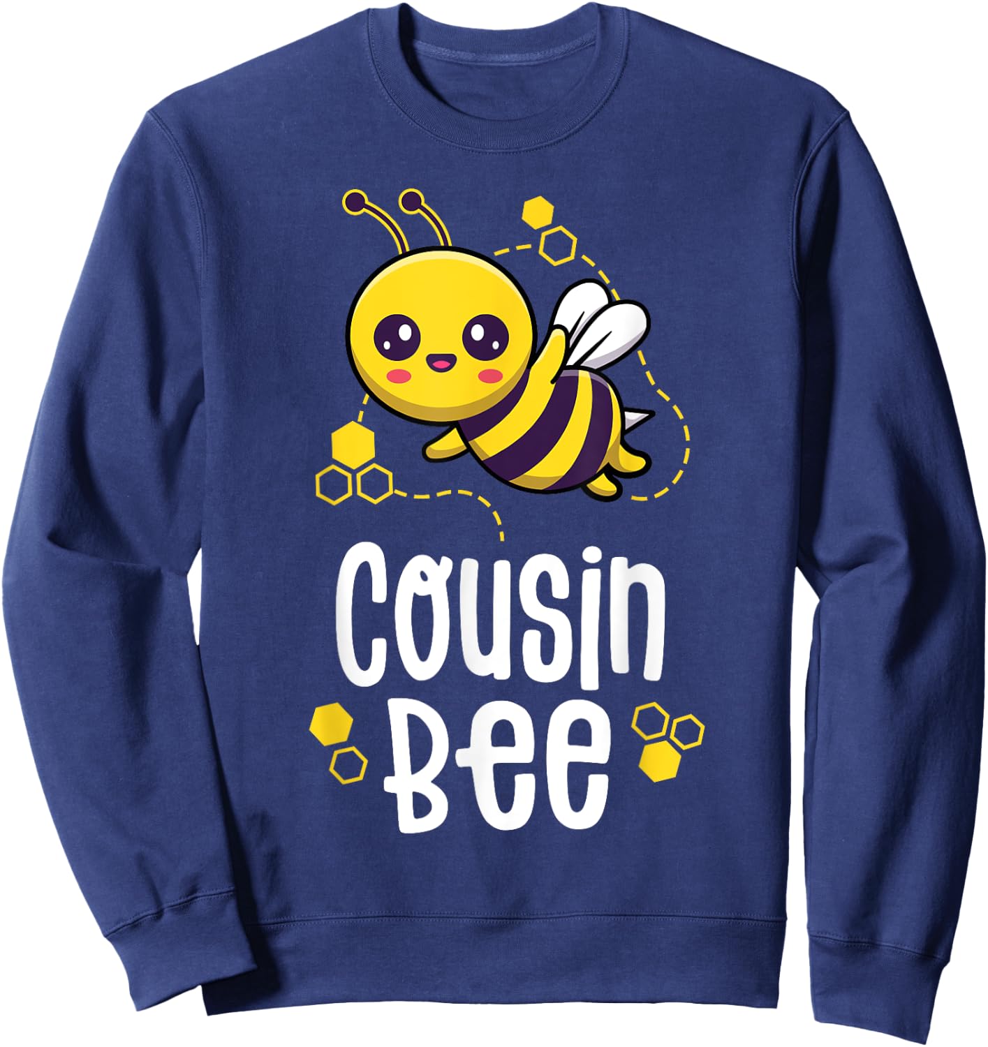 Cousin Bee Family Matching Birthday Outfit Sweatshirt - Sweatshirt | Navy