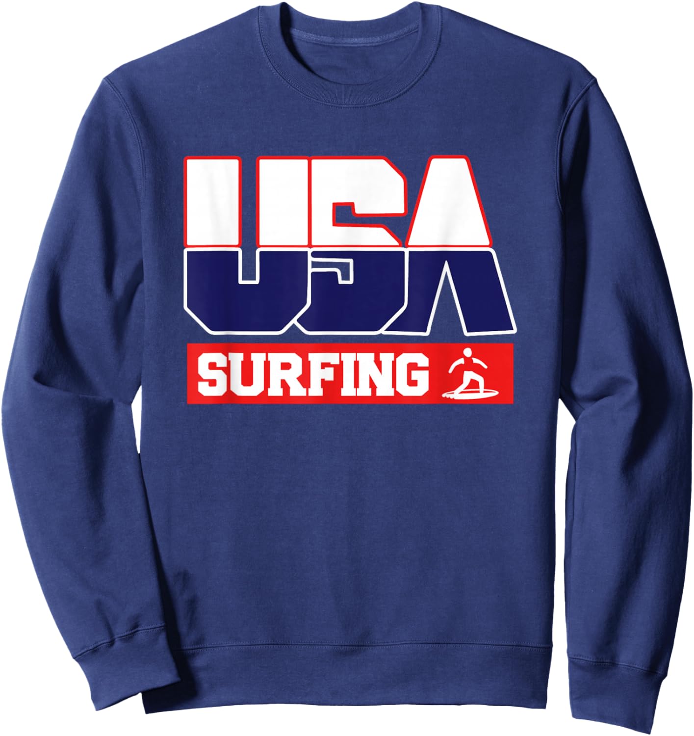 USA Team Surfing - men & women American sports Sweatshirt - Sweatshirt | Navy