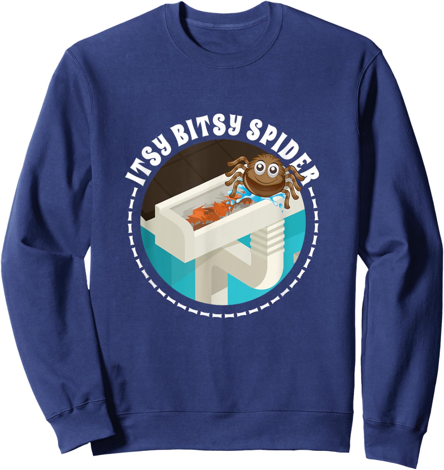 Itsy Bitsy - Spider Nursery Rhyme Kids Halloween Costume Sweatshirt - Sweatshirt | Navy