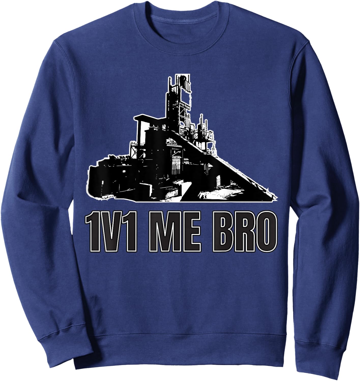 1V1 Me Bro - COD Rust Gift Sweatshirt - Sweatshirt | Navy