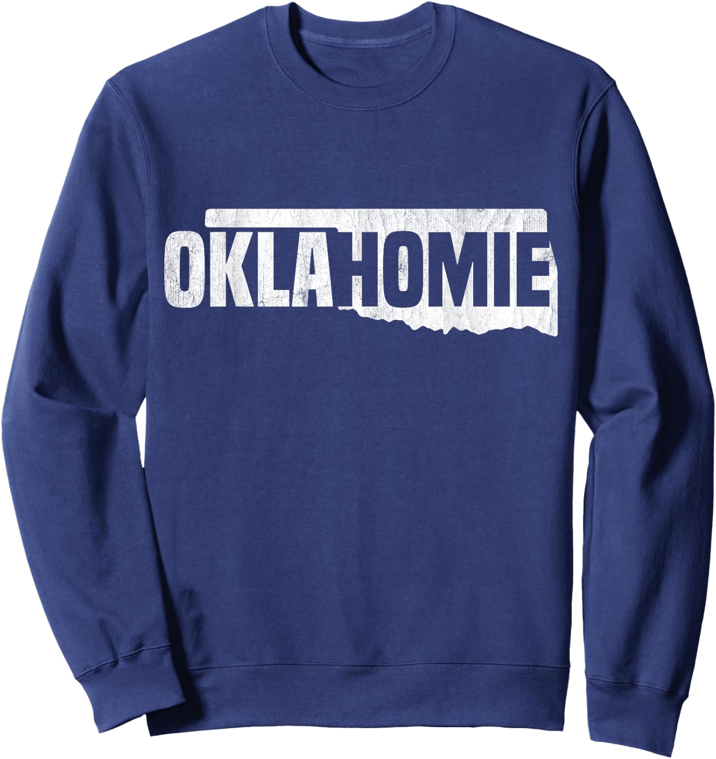 Oklahomie Funny Humor Oklahoma state Pride Vintage Retro Sweatshirt - Sweatshirt | Navy