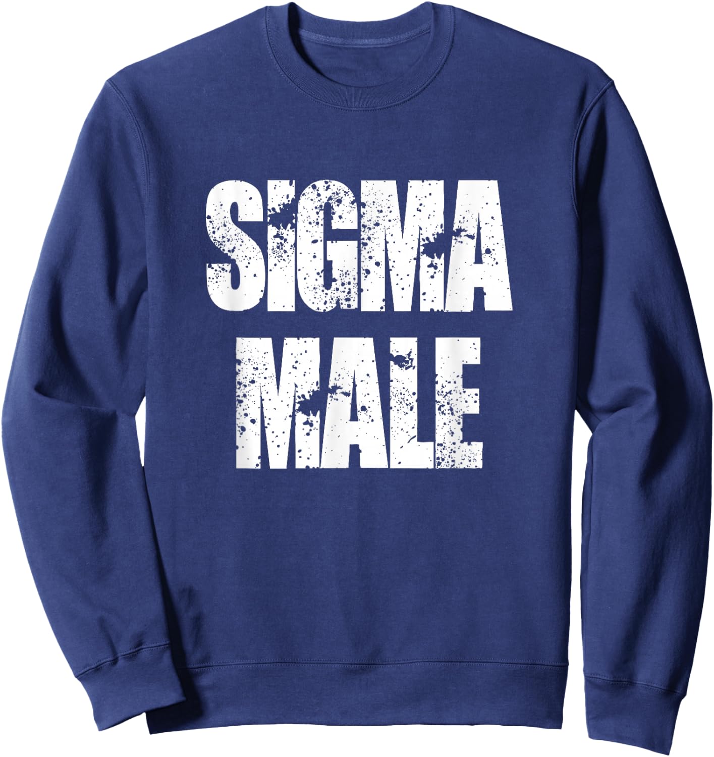 Sigma male loner lone wolf individualist Sweatshirt - Sweatshirt | Navy