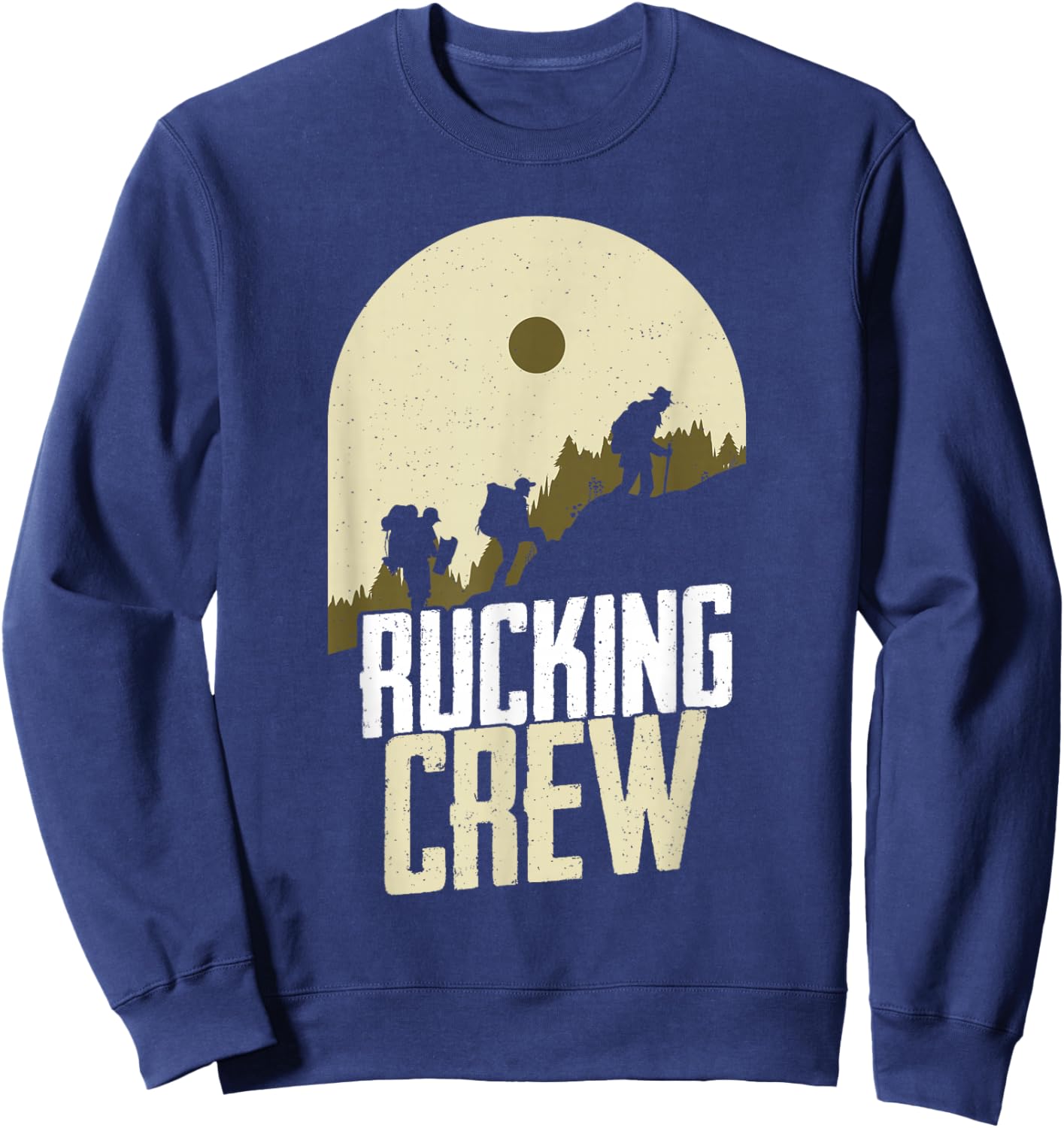 Rucking Crew Backpack Ruck Workout Rucking Sweatshirt - Sweatshirt | Navy