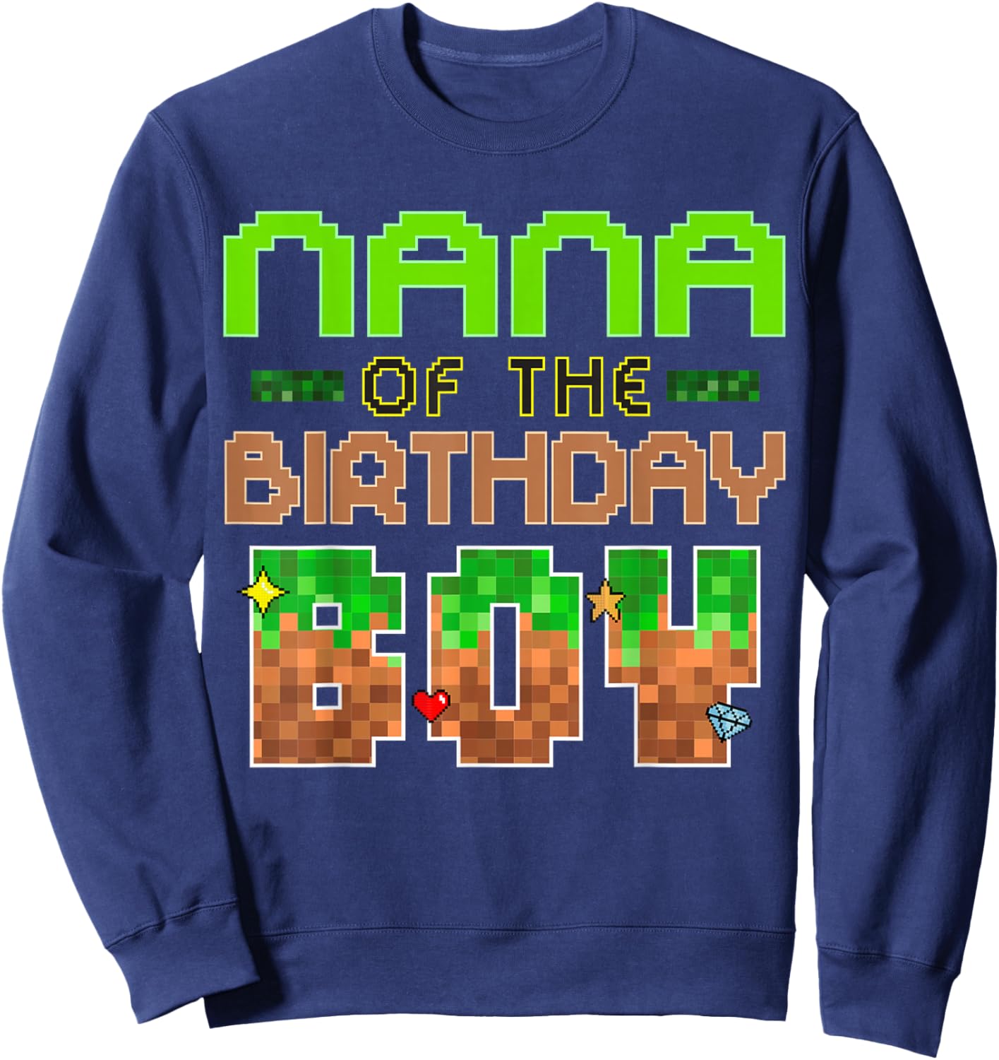 Epic Birthday Boy Gaming Party Look for Nana Sweatshirt - Sweatshirt | Navy