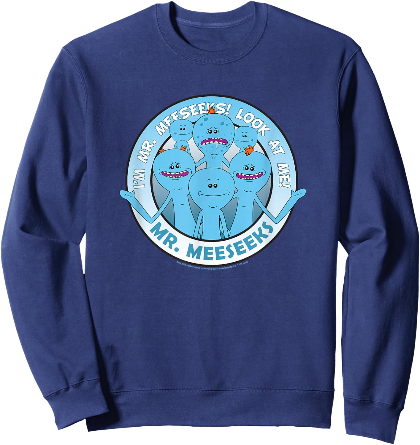 Rick and Morty Mr. Meeseeks Sweatshirt - Sweatshirt | Navy