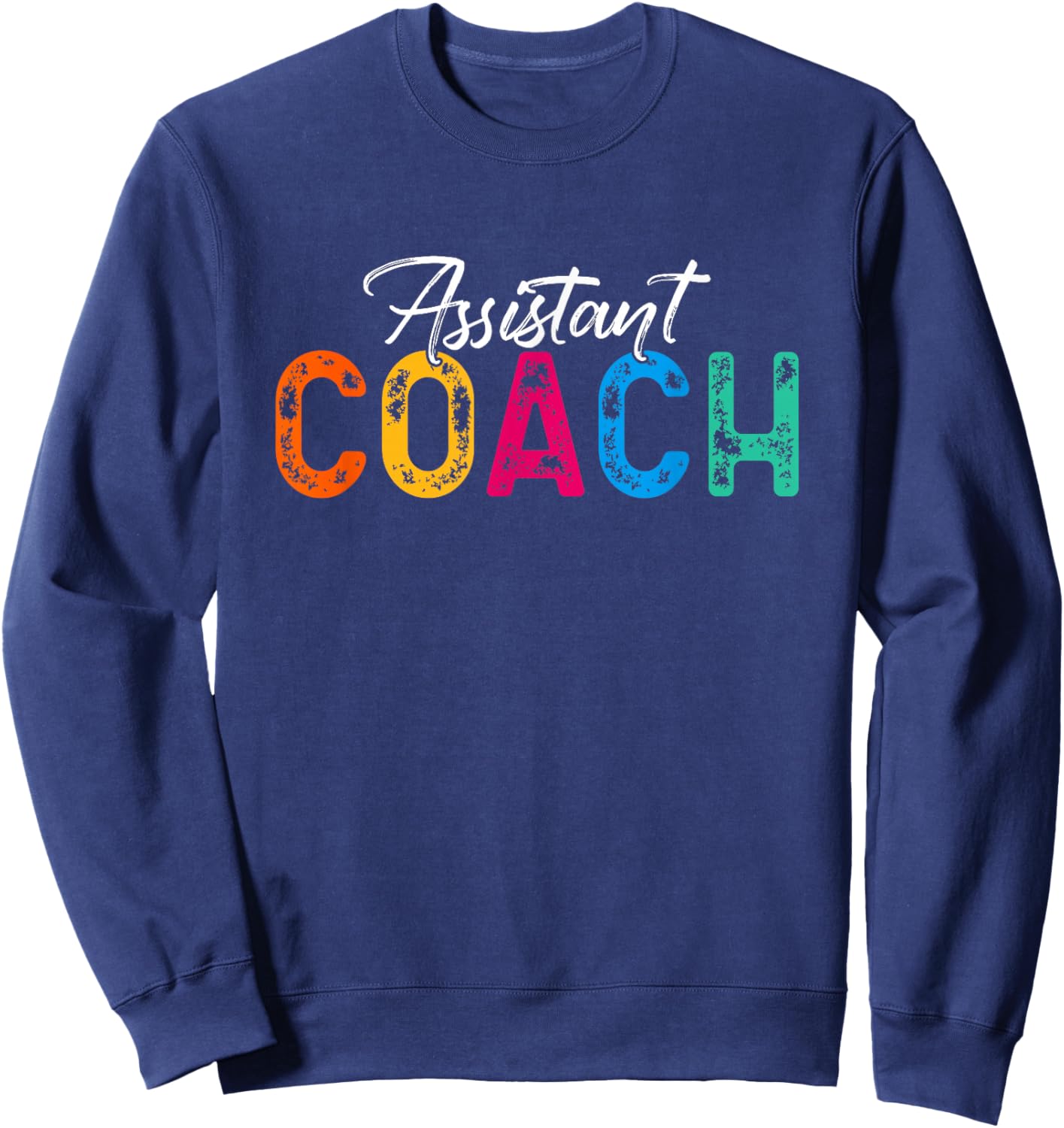 Assistant Coach Funny Sports Coaching Design Women Sweatshirt - Sweatshirt | Navy