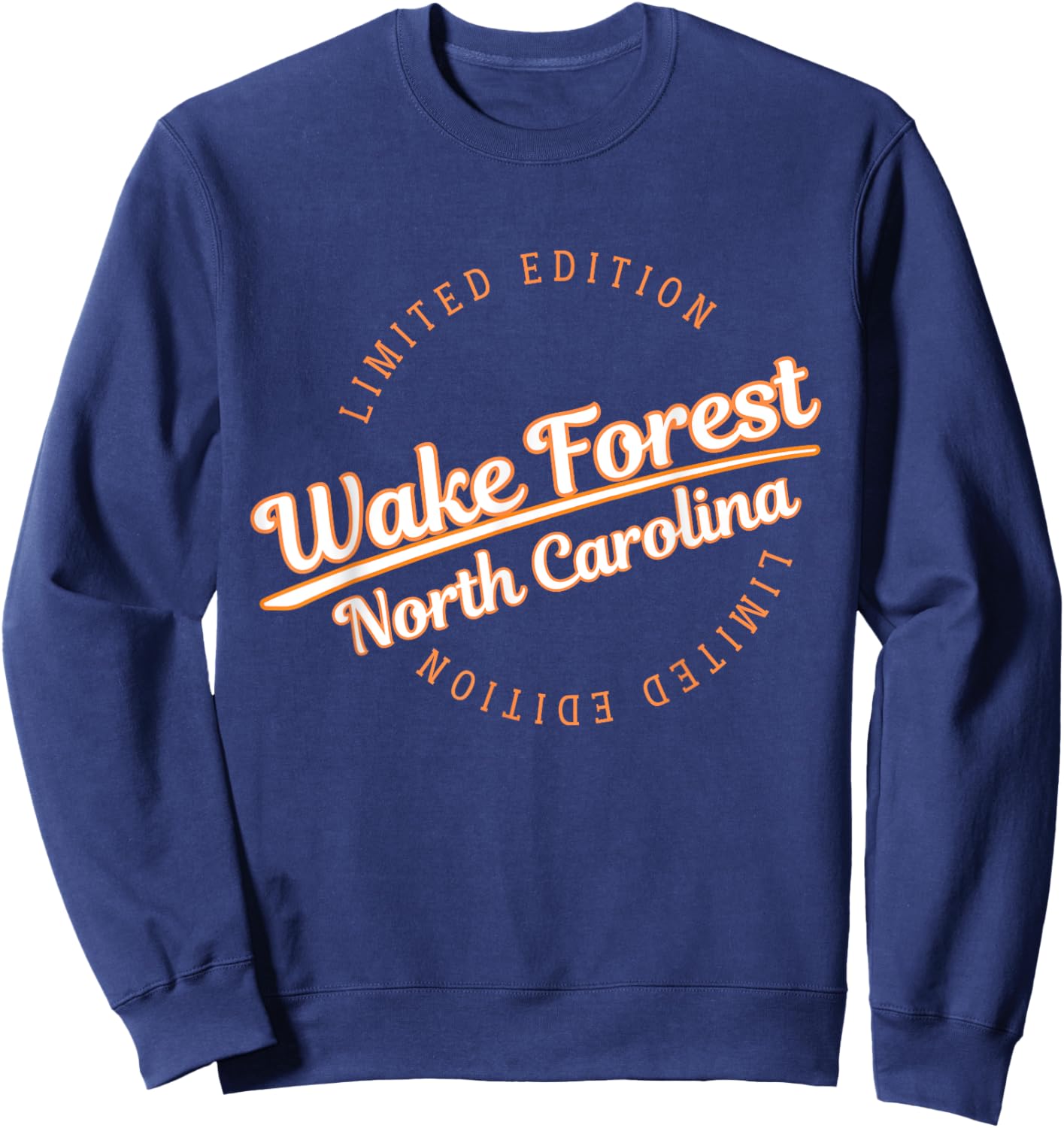 Retro Athletic Wake Forest NC Apparel Sweatshirt - Sweatshirt | Navy