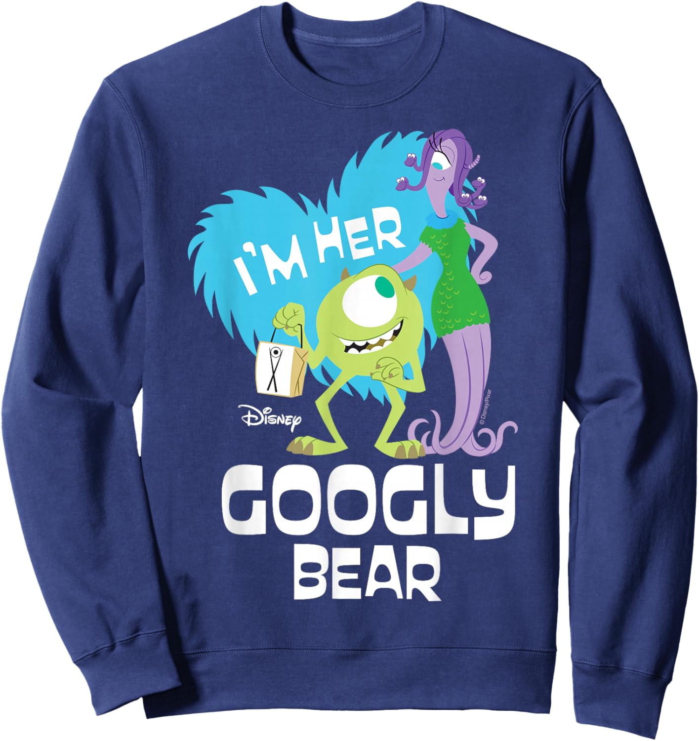 Disney Monsters Inc. - I'm Her Googly Bear Sweatshirt - Sweatshirt | Navy