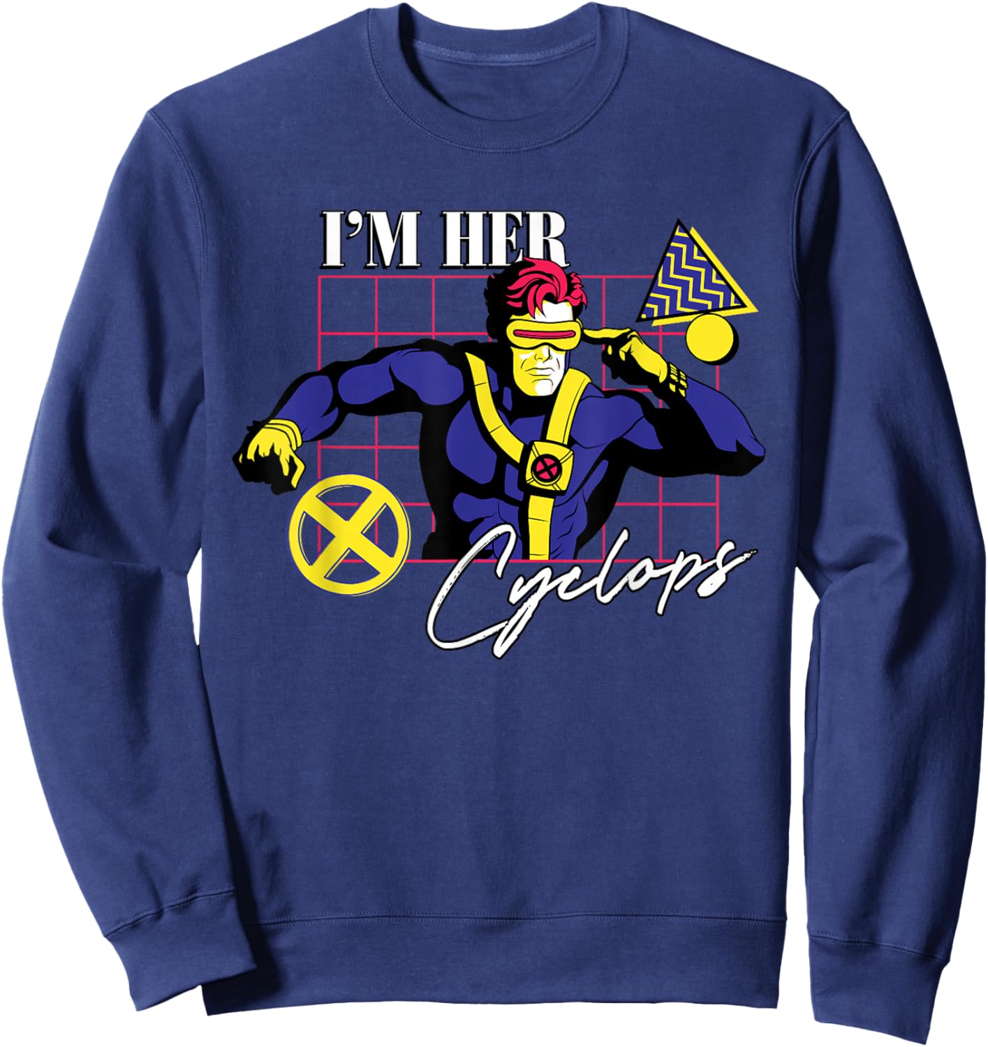 Marvel Super Heroes X-Men Couples Matching I’m Her Cyclops Sweatshirt - Sweatshirt | Navy