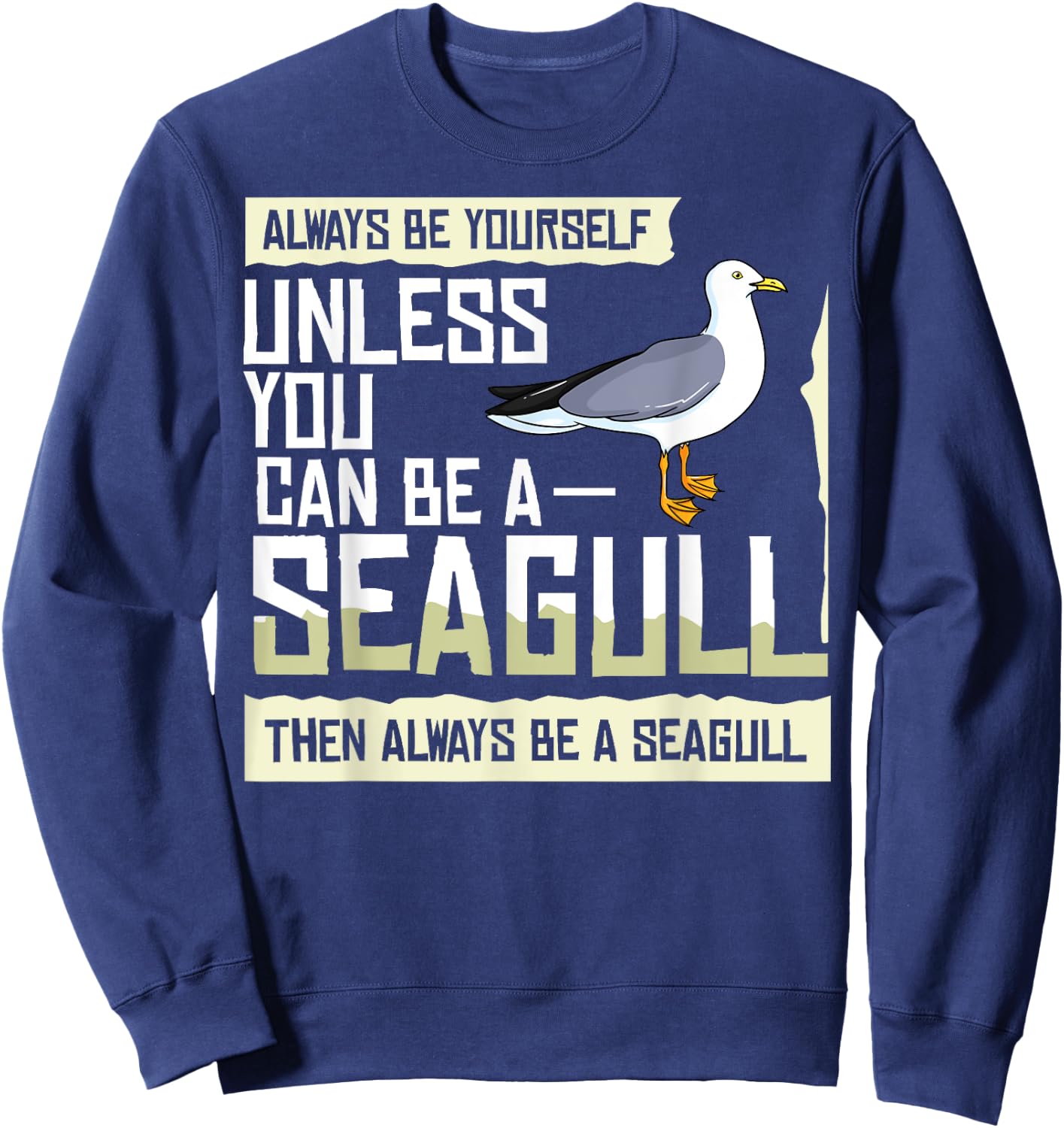 Seagull Seabird Gift Sea Gull Bird Sweatshirt - Sweatshirt | Navy