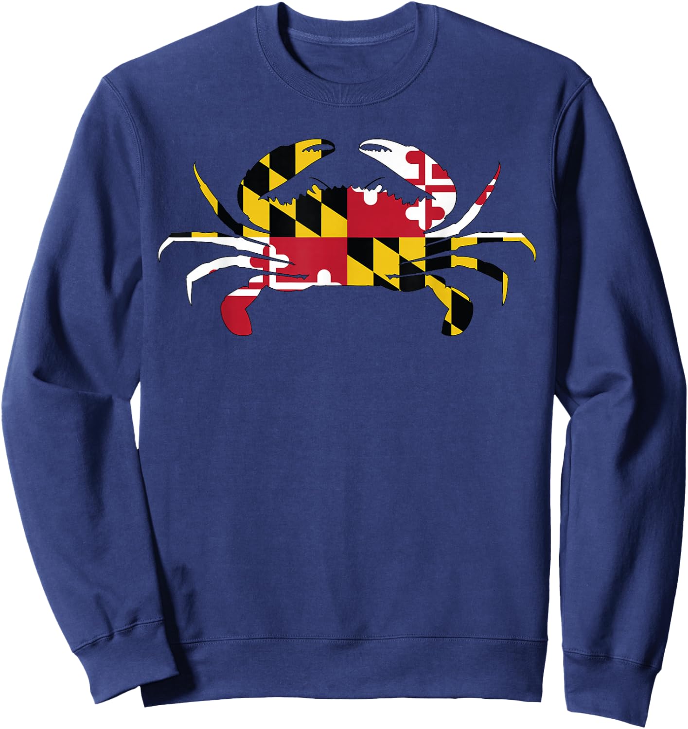 Maryland Crab State Pride Flag Sweatshirt - Sweatshirt | Navy