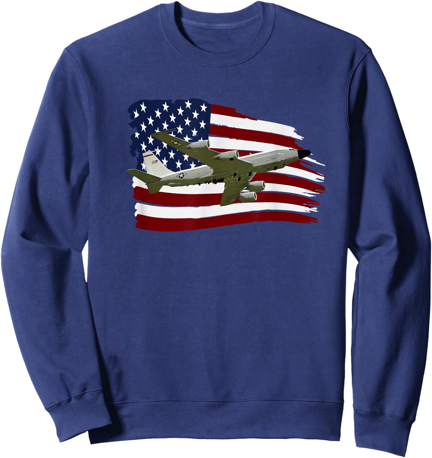 RC-135 Rivet Joint Spy plane Aircraft Sweatshirt - Sweatshirt | Navy