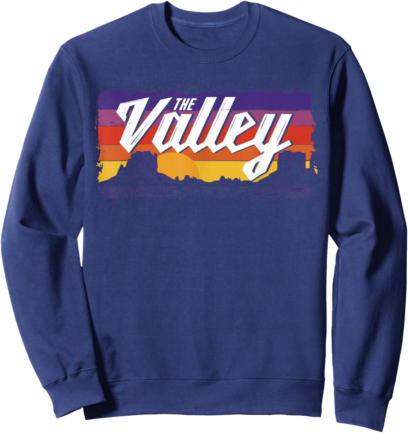 The Classic Valley Vintage Sunset Phoenix Arizona Sweatshirt - Sweatshirt | Navy