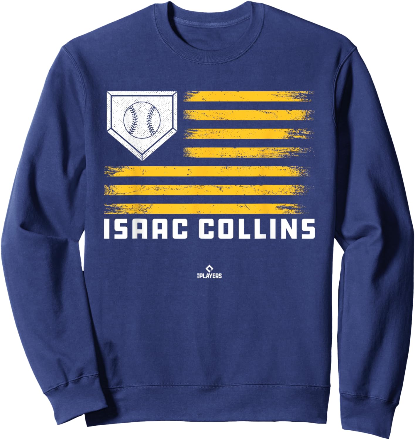 Vintage Flag Gameday Isaac Collins Prospect Baseball Fan Sweatshirt - Sweatshirt | Navy