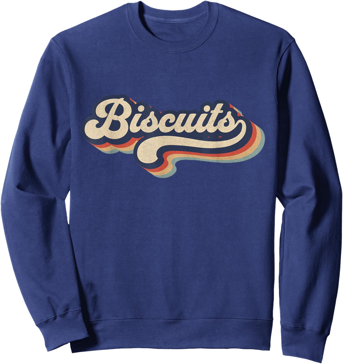Retro Vintage Biscuits - Baking Lover Baker Biscuits Lover Sweatshirt - Sweatshirt | Navy