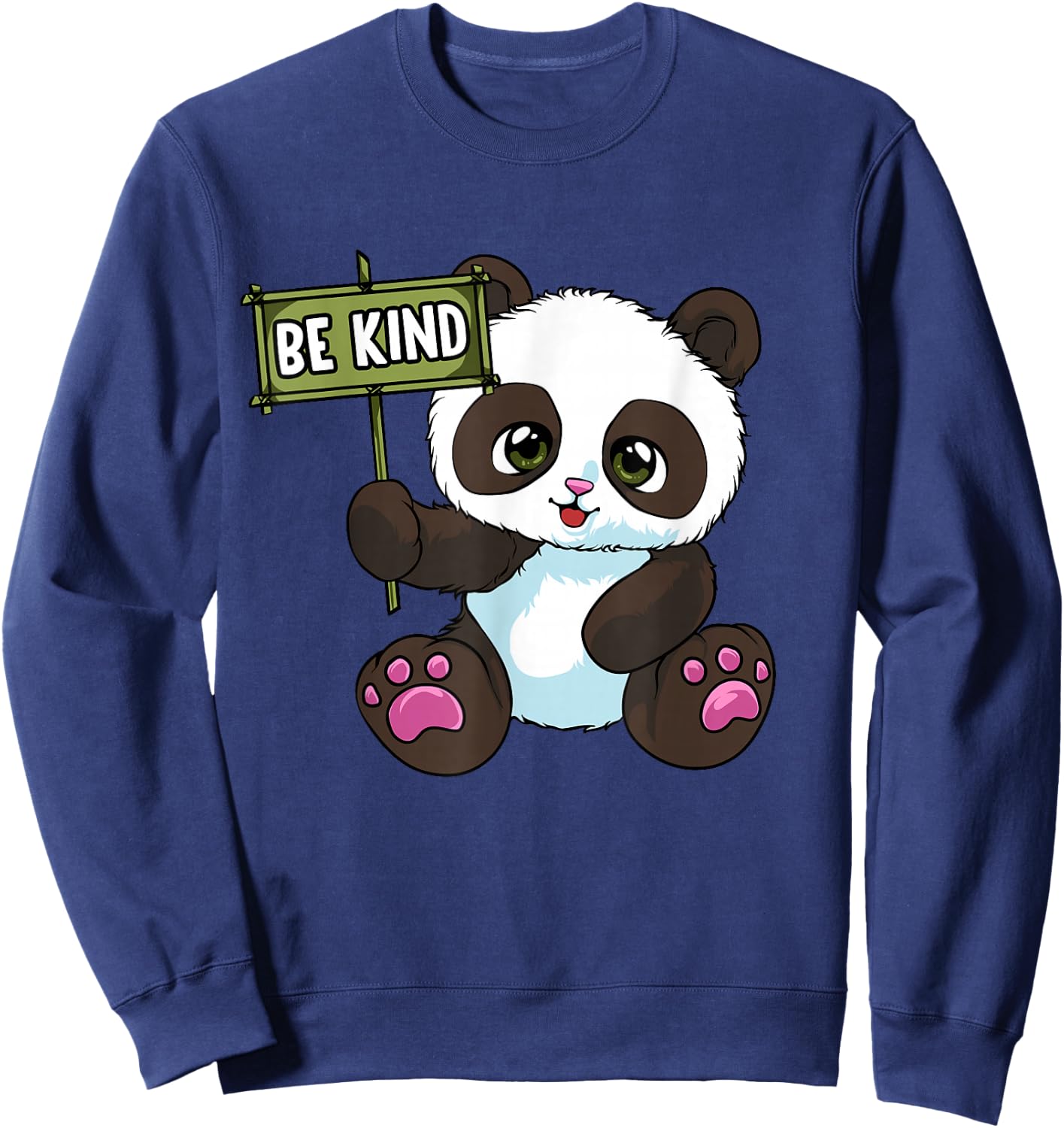 Be Kind Panda Cute Student Choose Kindness Anti-Bullying Sweatshirt - Sweatshirt | Navy