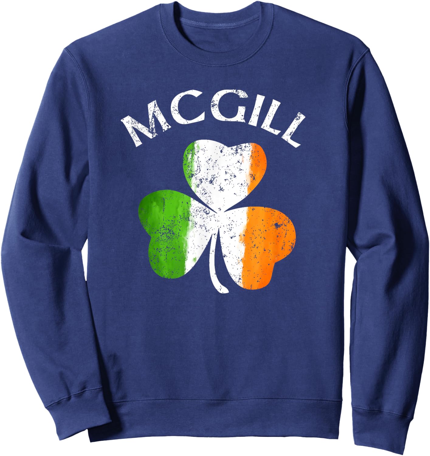 McGill Irish Family Name Sweatshirt - Sweatshirt | Navy