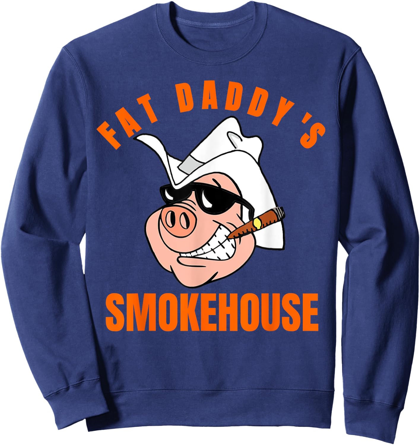 Fat Daddy's Smokehouse BBQ restaurant Souvenir Sweatshirt - Sweatshirt | Navy