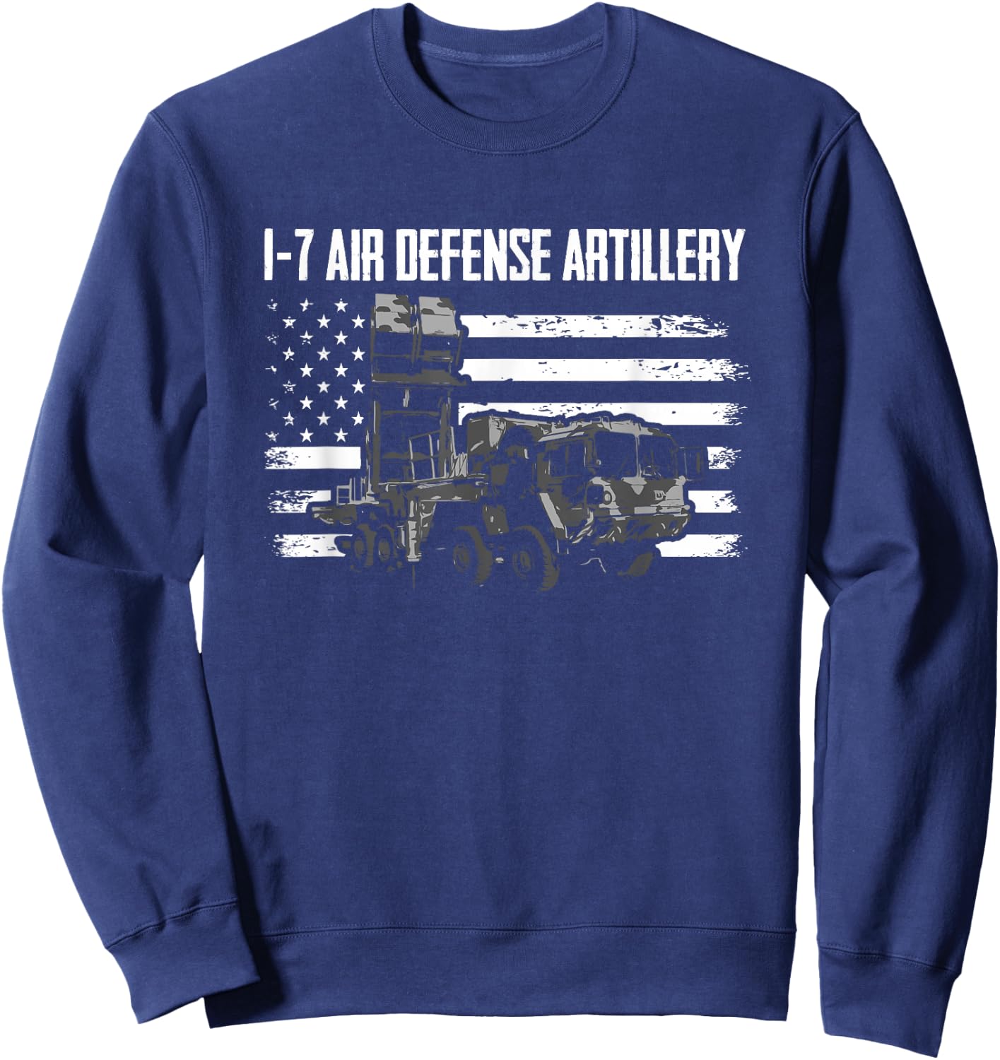1-7 ADA 108th Air Defense Artillery Brigade Sweatshirt - Sweatshirt | Navy