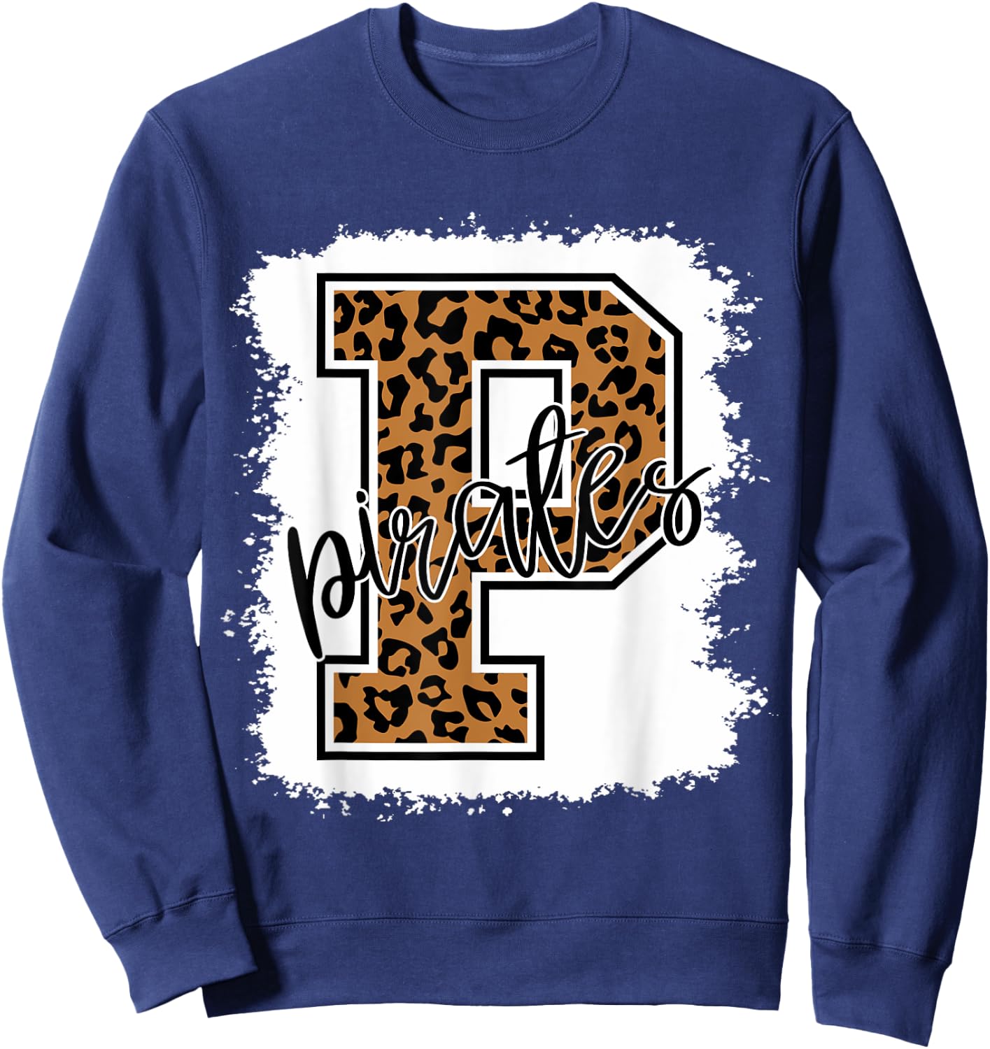 Pirates School Sports Fan Team Spirit Sweatshirt - Sweatshirt | Navy