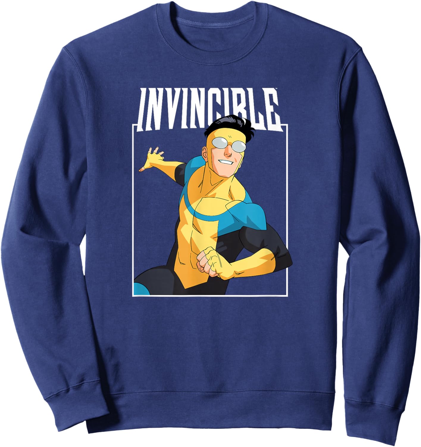 Invincible Character Logo Sweatshirt - Sweatshirt | Navy