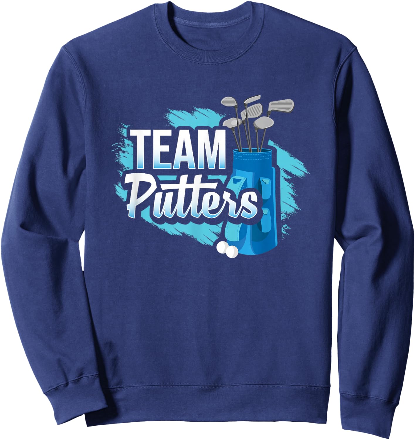 Putters Or Pearls Gender Reveal Party Baby Shower Decoration Sweatshirt - Sweatshirt | Navy