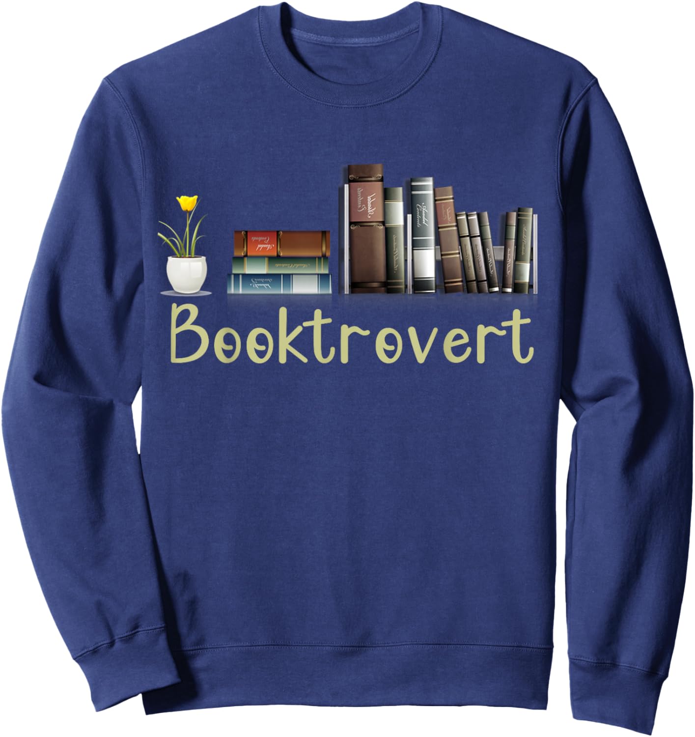 Booktrovert Sweatshirt - Sweatshirt | Navy