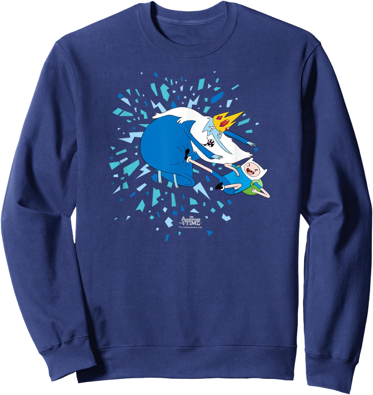 Adventure Time Ice Battle Sweatshirt - Sweatshirt | Navy