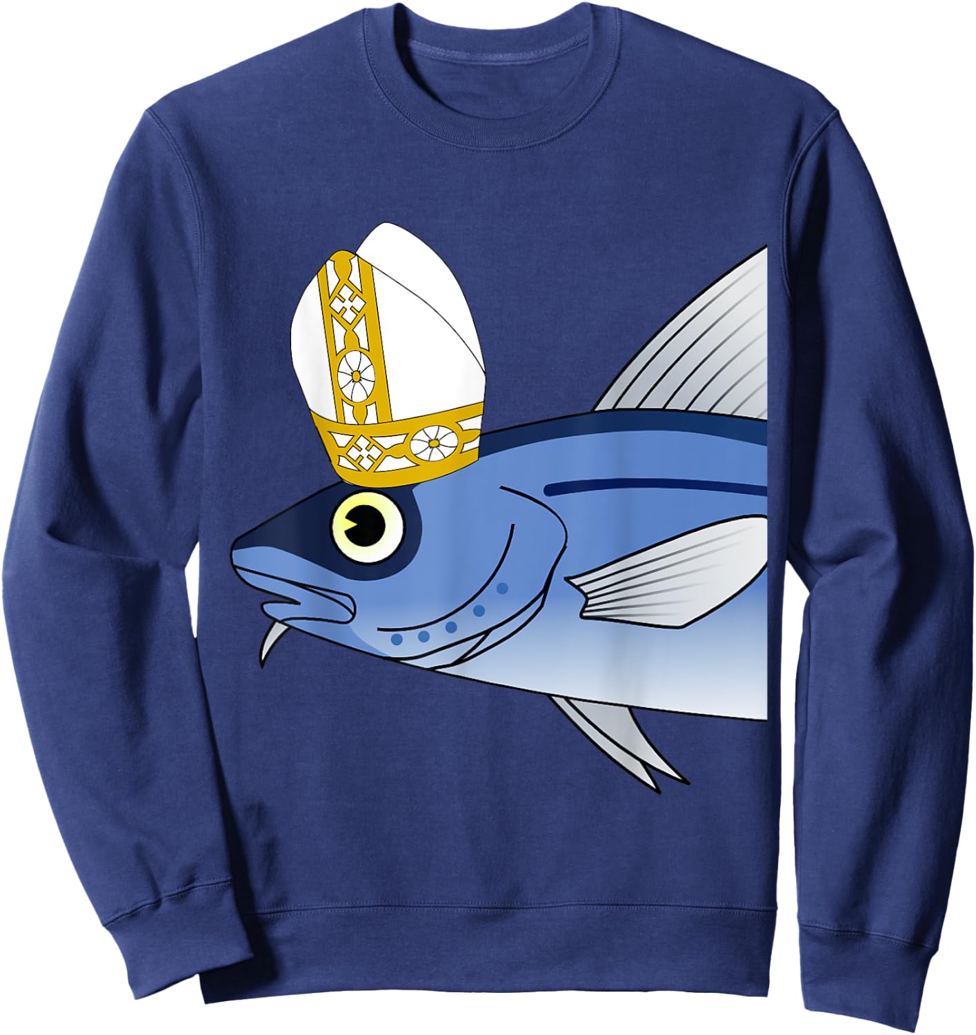 Funny Fishing Shirt | Holy Mackerel Sweatshirt - Sweatshirt | Navy
