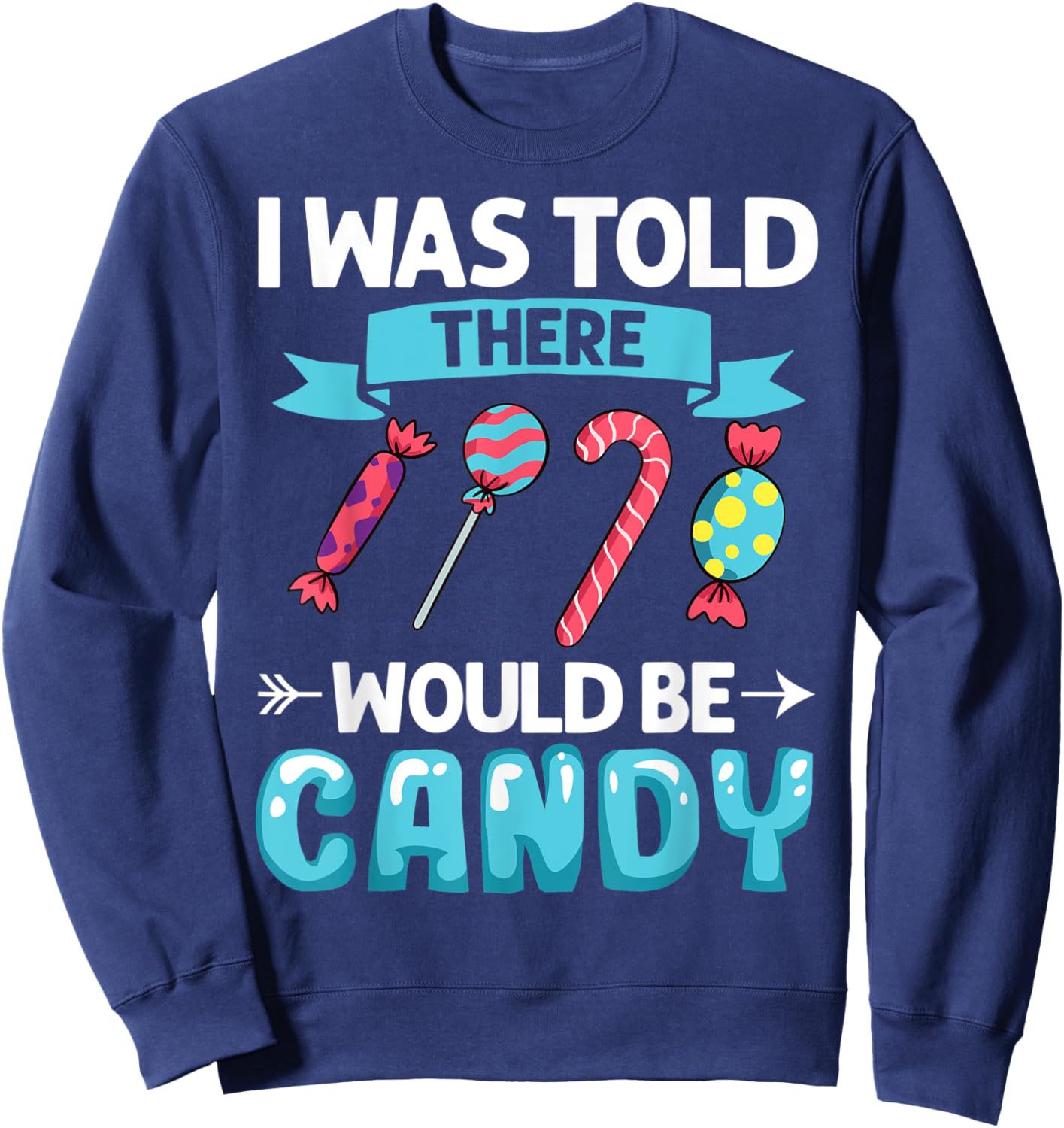 Candy Tester Sweets Halloween Lollipop Sweatshirt - Sweatshirt | Navy