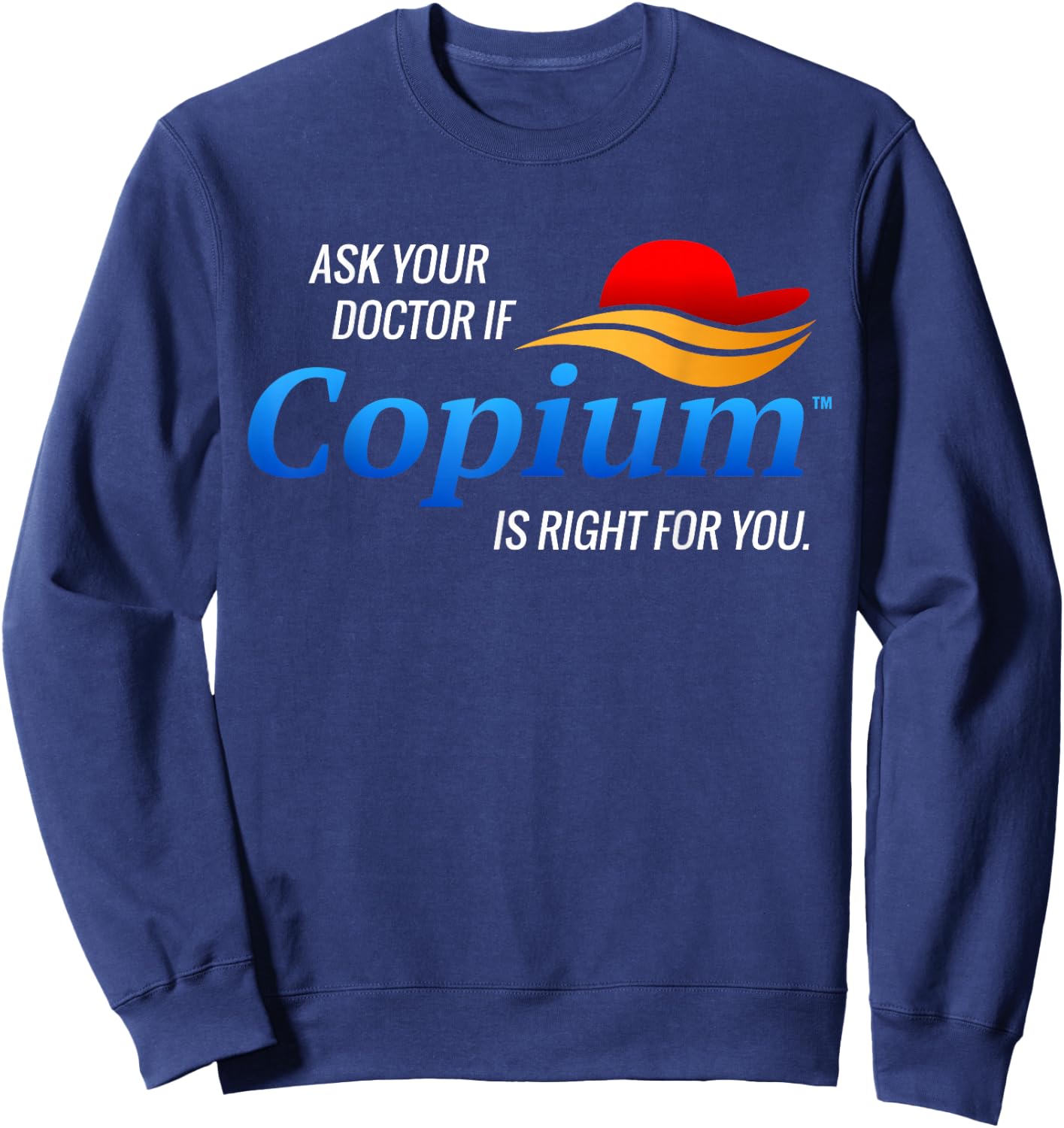 Copium - Funny Anti Trump Biden Election Sweatshirt - Sweatshirt | Navy