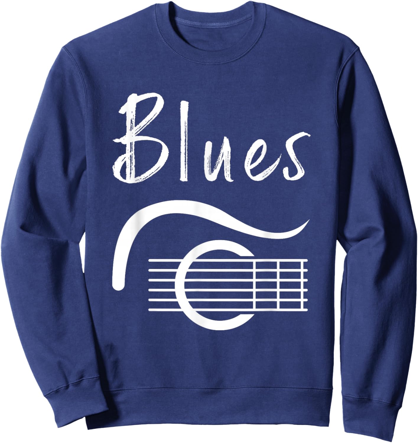 Blues Music Blues Guitar Player Vintage Guitar Player Sweatshirt - Sweatshirt | Navy