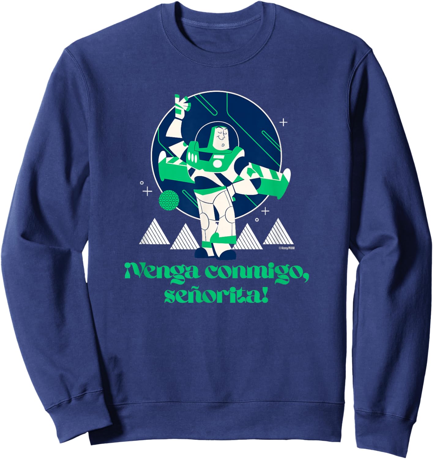 Disney and Pixar’s Toy Story Buzz Lightyear Spanish Mode Sweatshirt - Sweatshirt | Navy