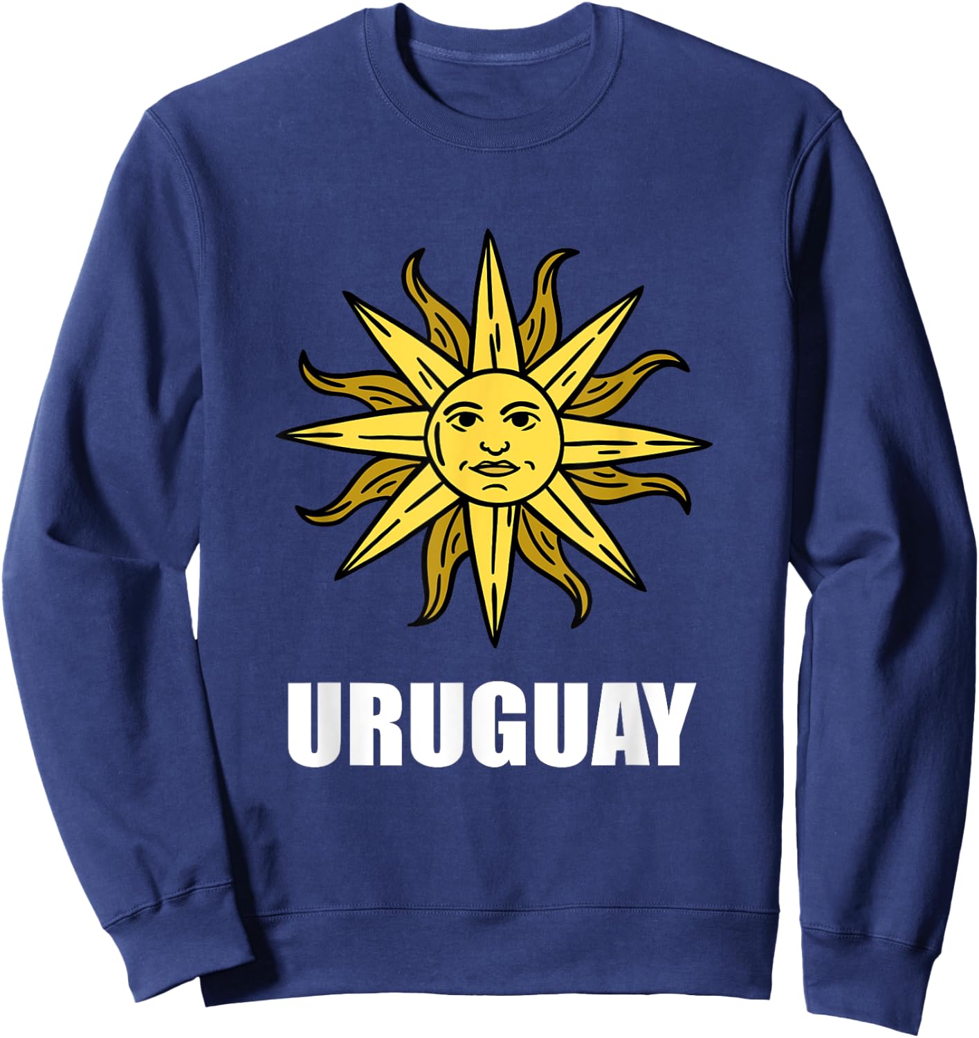 Uruguay Sun Uruguay Flag Sunshine Uruguayan Roots Charrúa Men Women Kids Sweatshirt - Sweatshirt | Navy