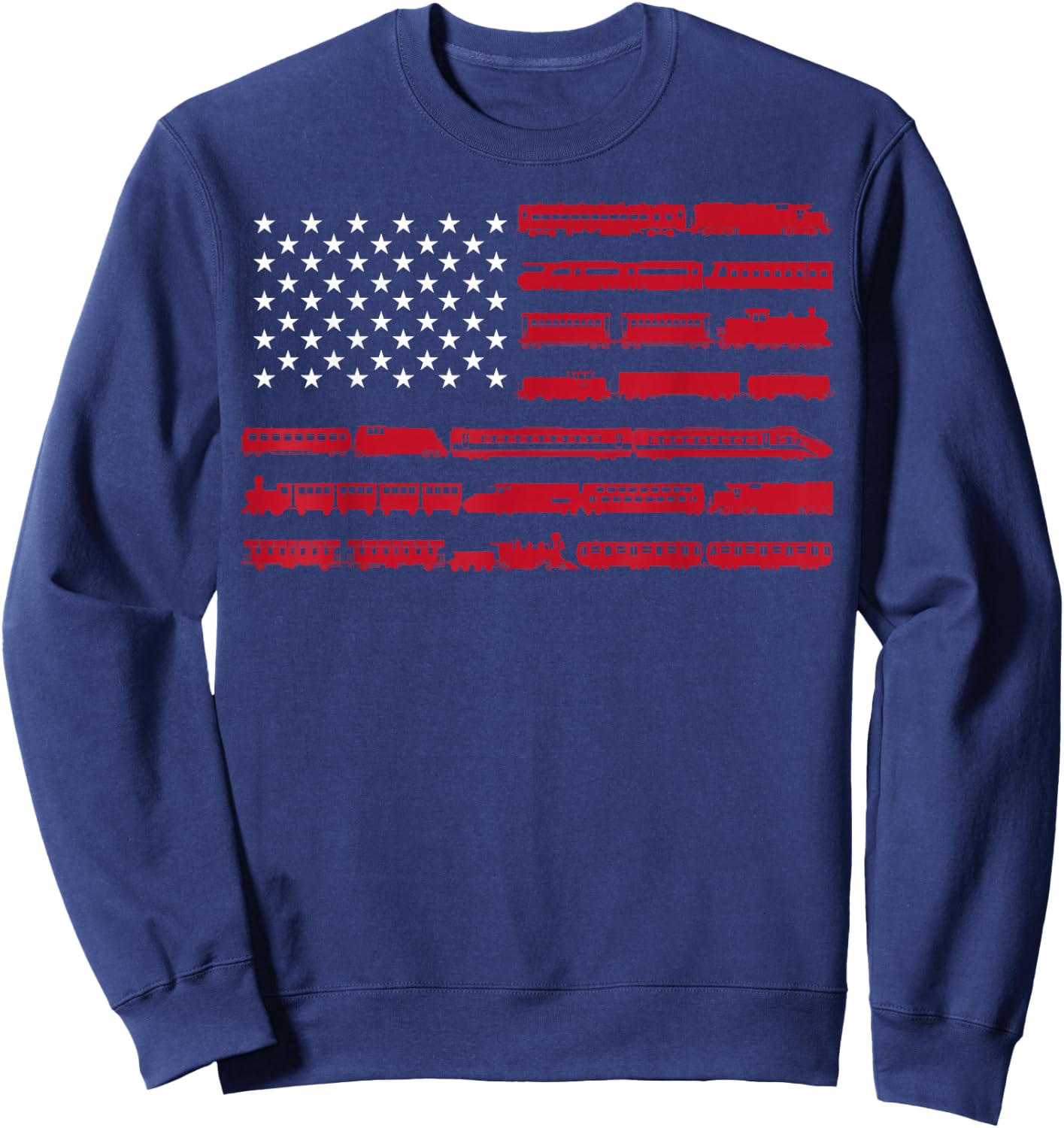 Funny Train Collector Gift Adults Conductor Model Railroad Small Sweatshirt - Sweatshirt | Navy