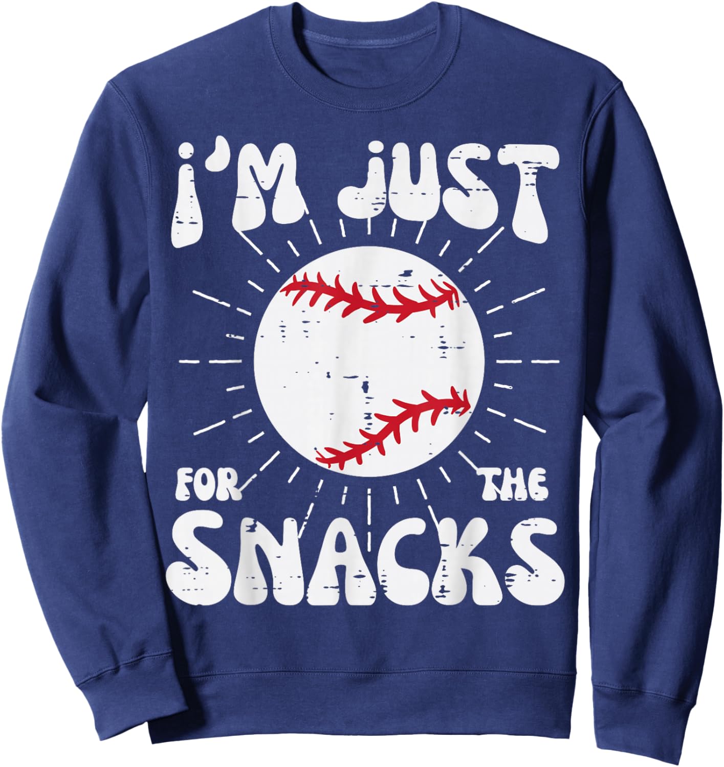 Im Just Here For The Snacks Funny Fan Women Boys Girls Kids Sweatshirt - Sweatshirt | Navy