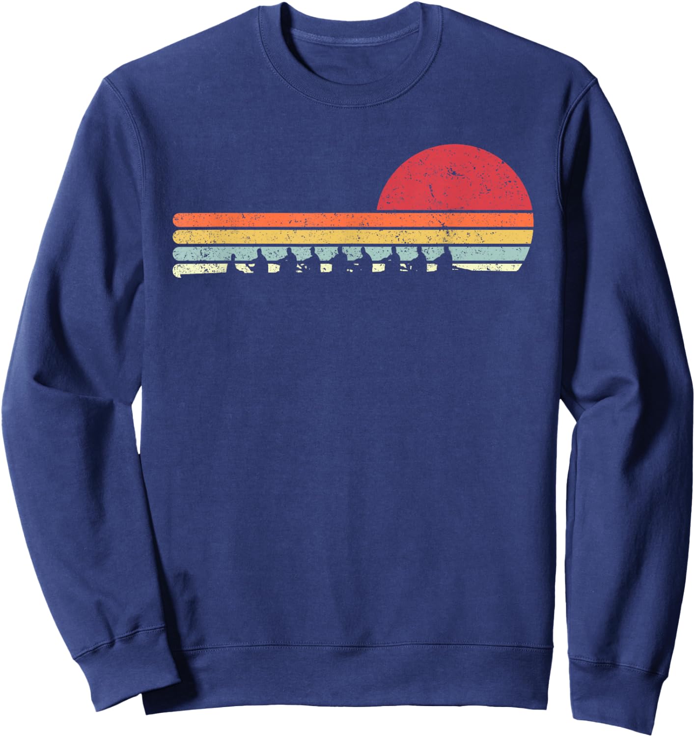 Rowing Shirt. Retro Style for Rower Sweatshirt - Sweatshirt | Navy