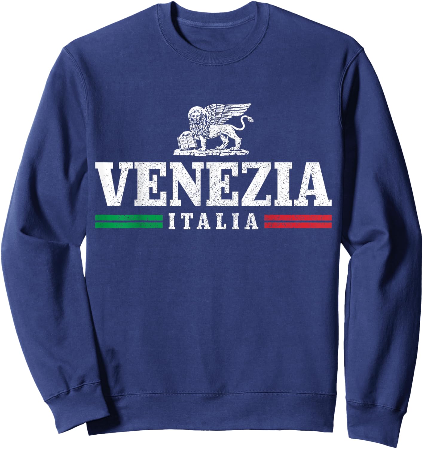 Venezia Italia Venice Italy Souvenir Italian Flag Sweatshirt - Sweatshirt | Navy