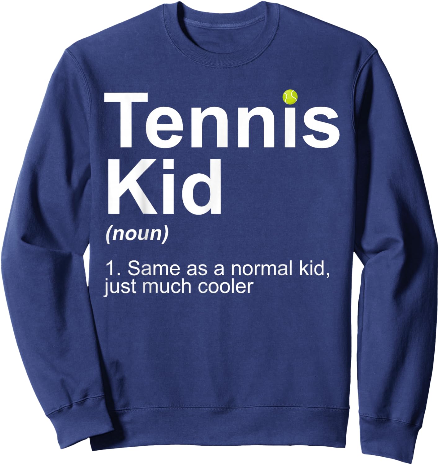 Tennis Kid Art For Boys Kids Girl Tennis Lover Tennis Player Sweatshirt - Sweatshirt | Navy